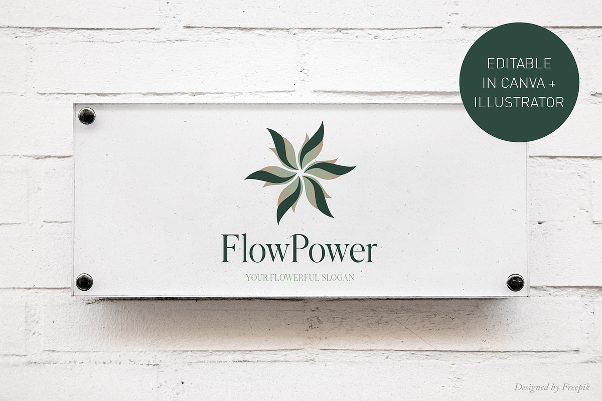 Floral Logo Template | Canva & AI preview 2