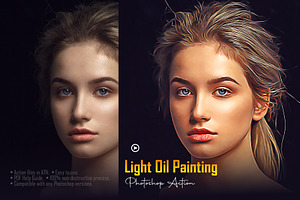 Light Oil Painting Photoshop Action