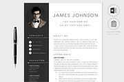 Resume Template / CV, a Resume Template by PAPPERMINT RESUME STUDIO (Thumbnail 1 of 7)