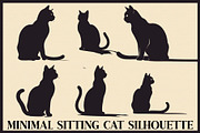 Minimal Sitting Cat Bundle, an Illustration by abu67222 (Thumbnail 1 of 7)