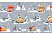 Seamless pattern with deer, a Pattern Graphic by JulianArt (Thumbnail 4 of 4)