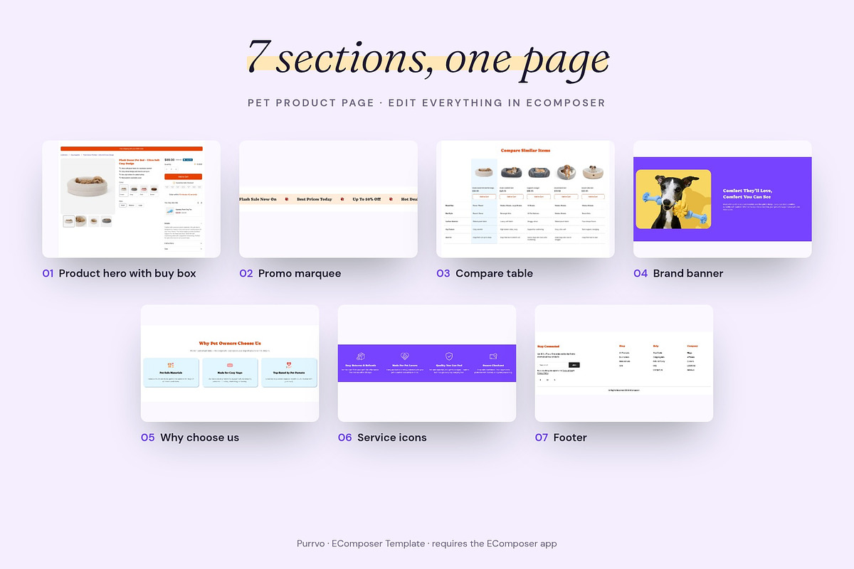 Purrvo - Shopify EComposer Template, a Shopify Template by Boost Convert (Photo 5 of 11)