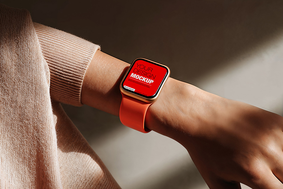Elegant watch device mockup, a Wearable Device Mockup by OSORIOartist