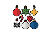 Colorful Christmas Ornament Pattern, a Graphic by yasushie (Thumbnail 7 of 16)