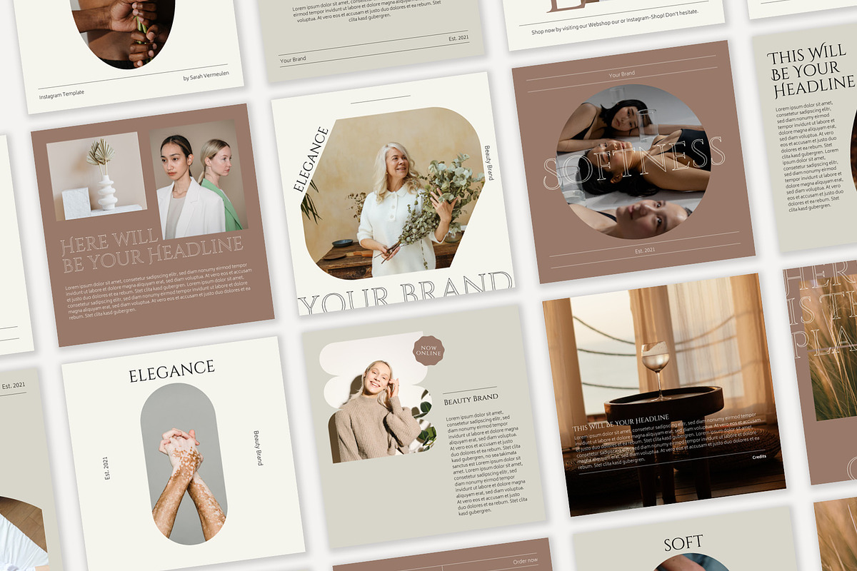Instagram Social Media CANVA Nude, a Social Media Template by Vermeulen Design Studio (Photo 5 of 6)