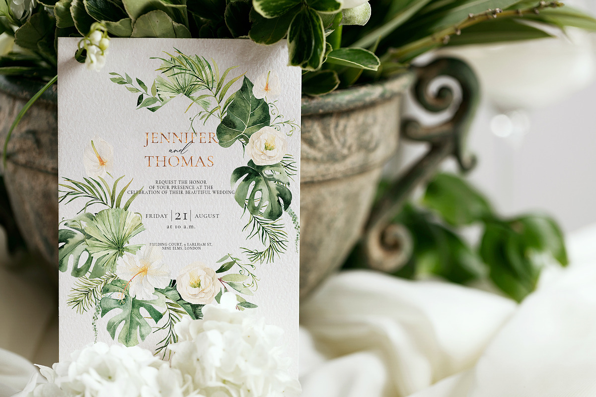 Tropical forest- watercolor greenery, a Decorative Illustration by Pamyatka Shop (Photo 2 of 13)