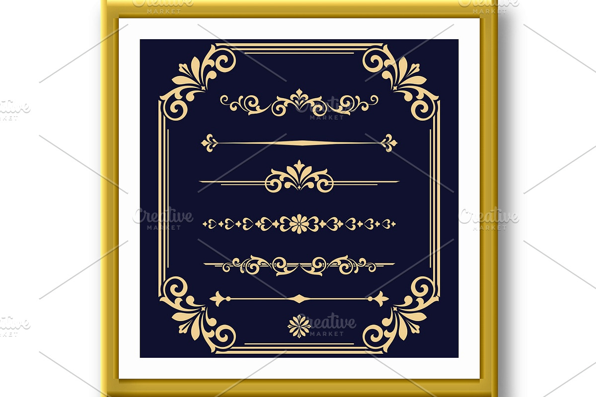 Vintage set. Floral elements for, a Decorative Illustration by RODINA (Photo 2 of 3)
