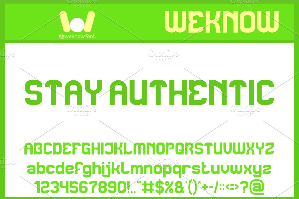 Stay Authentic font, a Font by weknow (Photo 1 of 8)