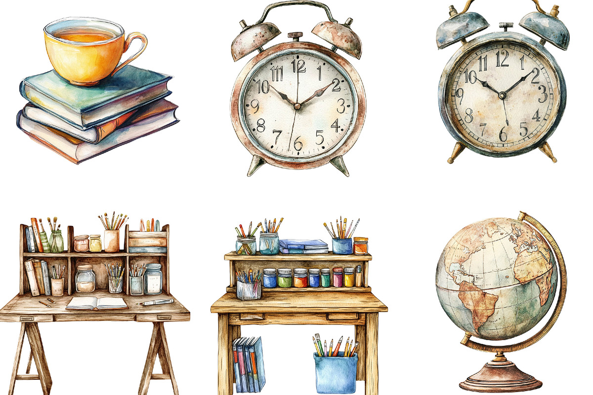 Planner Clipart Bundle,, an Illustration by Designking (Photo 5 of 5)