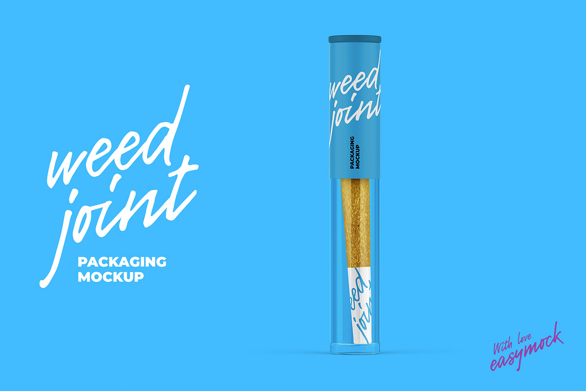 Weed Joint Pre-Roll Mockup - 5 PSD, a Product Mockup by easymock 2 (Photo 6 of 11)