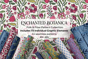 Folk Floral Seamless Patterns, a Pattern Graphic by Sonulkaster (Thumbnail 1 of 15)