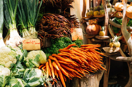 A lot of vegetables on a stall, a Food & Drink Photo by Artem Varnitsin