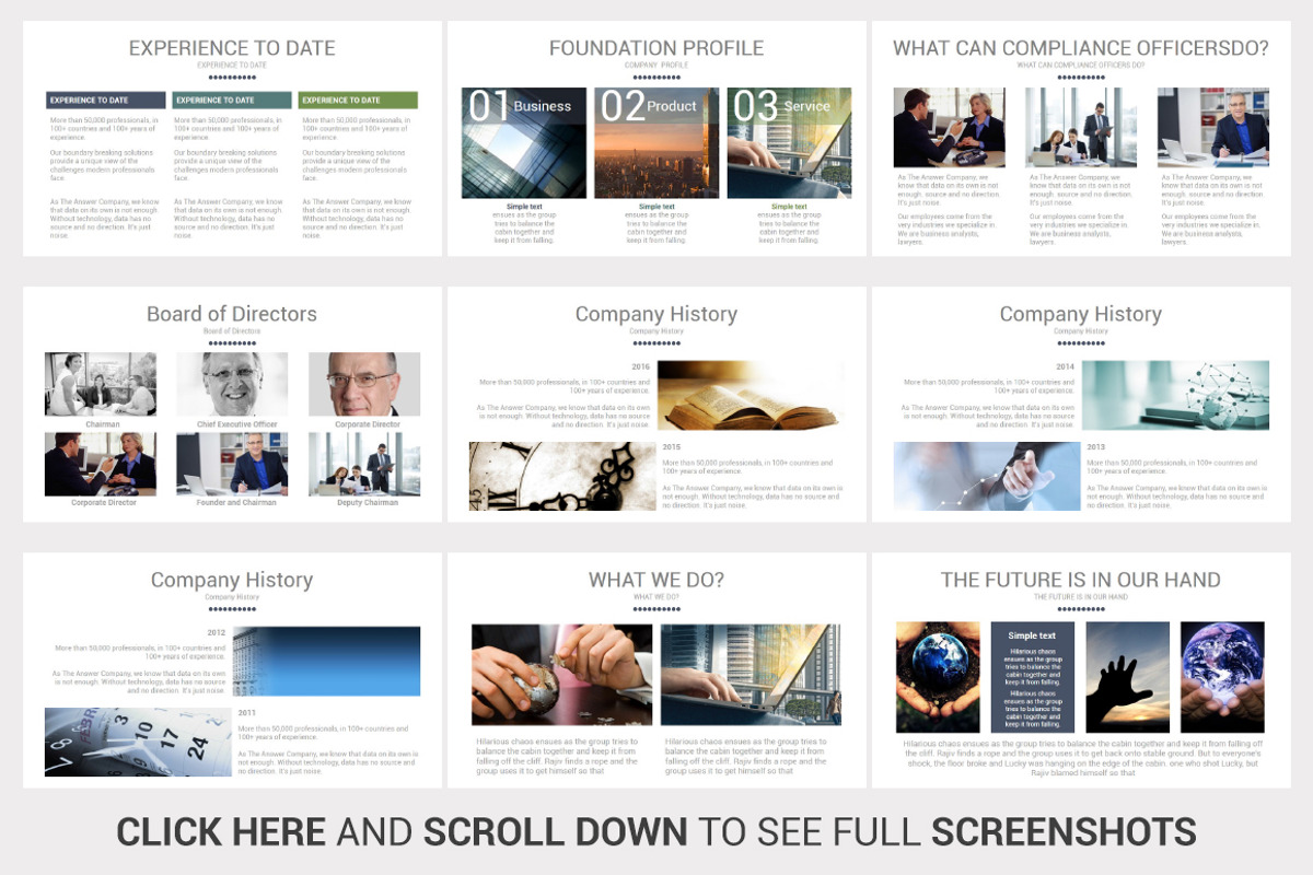 Elegant PowerPoint Template, a Presentation Template by OceanArt