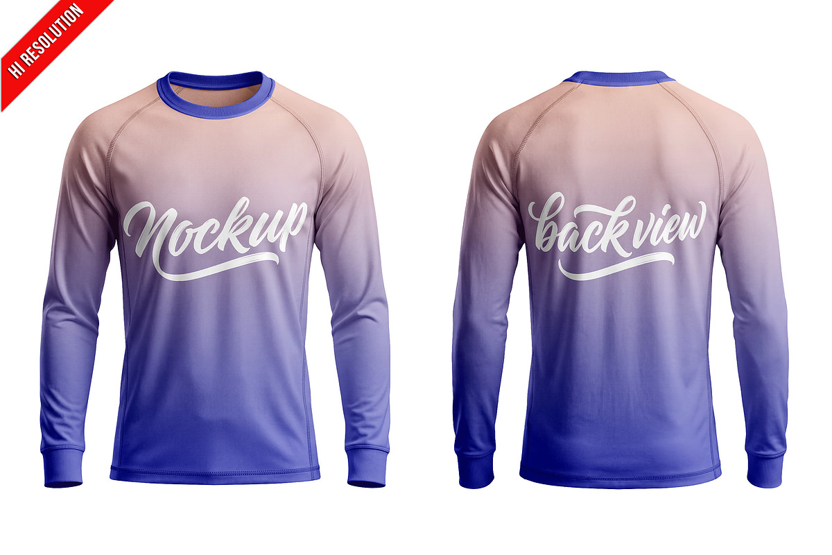 Raglan Long Sleeve T-shirt PSD, a Shirt Mockup by Bruno's Shop (Photo 1 of 3)