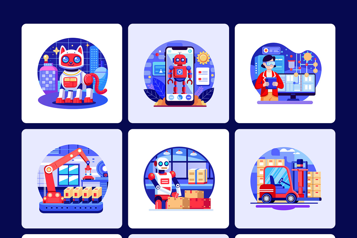 Artificial Intelligence Illustration, a Technology Illustration by Brickclay (Photo 10 of 13)