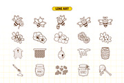 Bee Honey Illustration, an Object Illustration by Decoconio Design (Thumbnail 3 of 6)