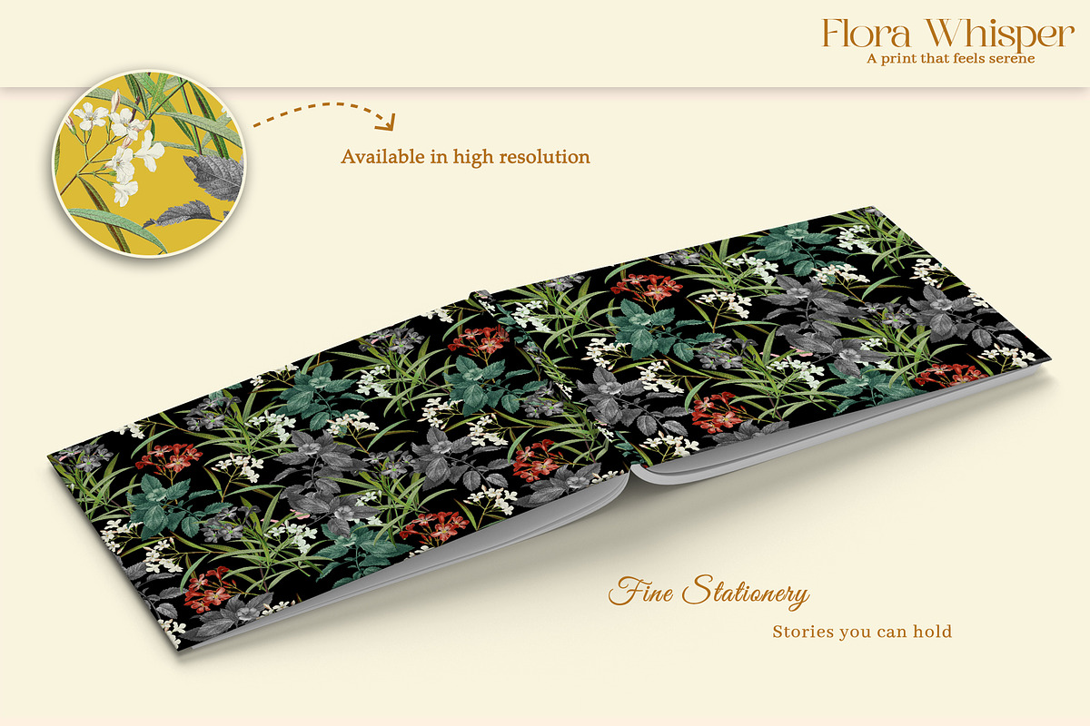 Flora Whisper Prints & Patterns, a Pattern Graphic by GND ART STUDIO (Photo 5 of 8)