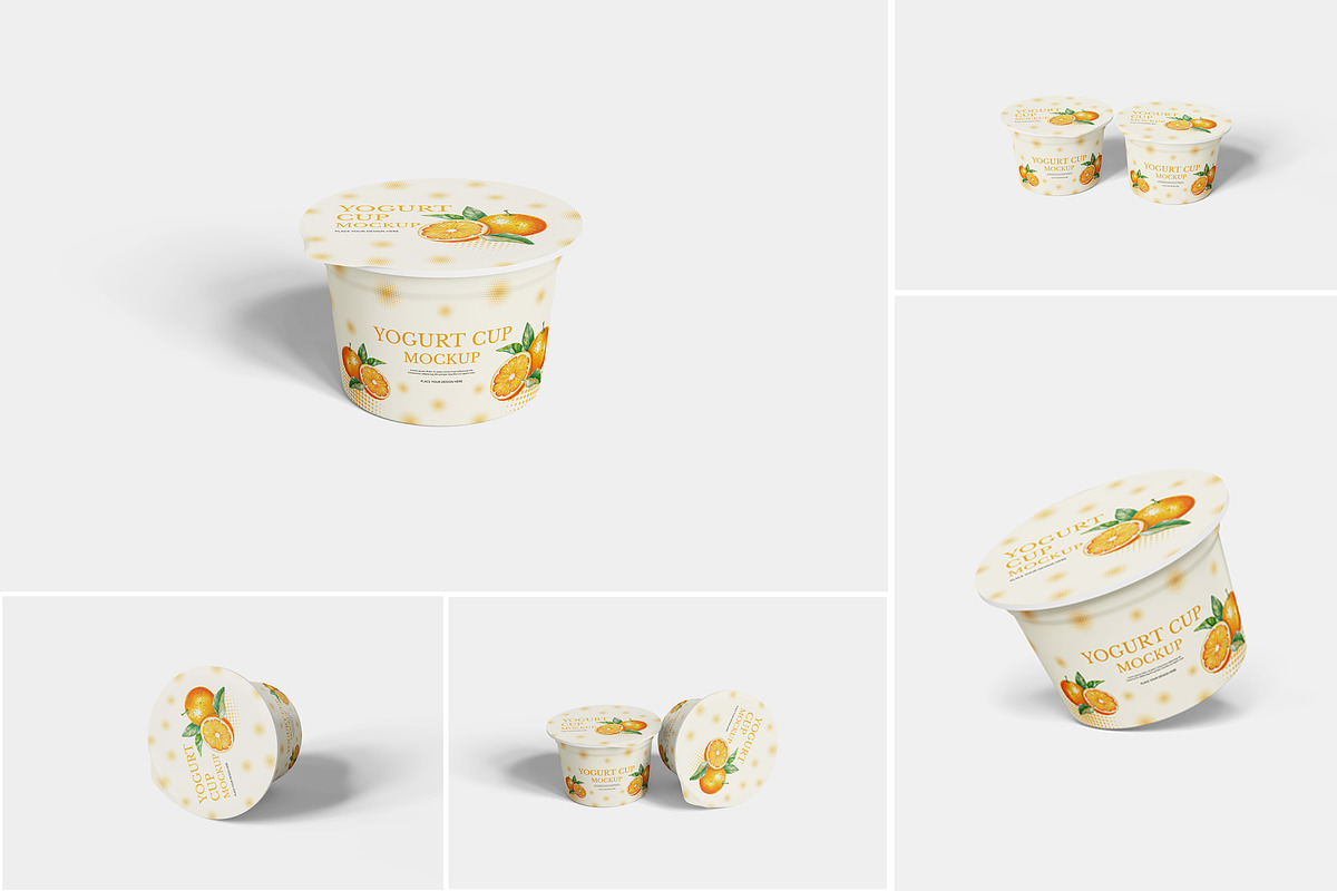 Yogurt Cup Mockup, a Product Mockup by Indah (Photo 1 of 6)