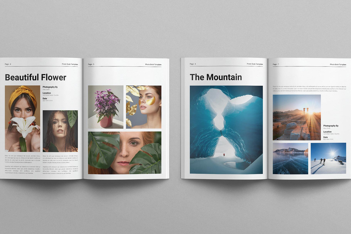 Photo Book Template, a Magazine Template by E-Type (Photo 3 of 7)