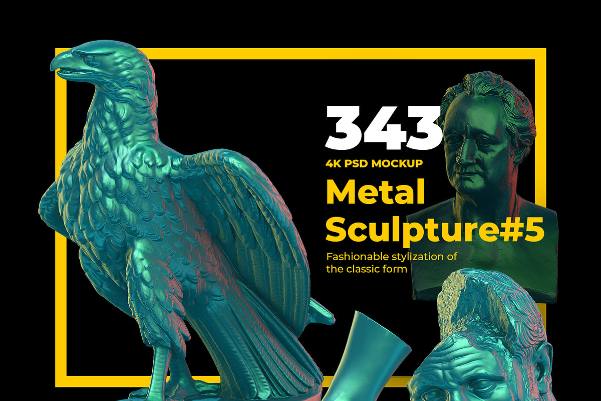 343 Metal Sculpture Mockup #5, an Apparel Mockup by ARKS ACADEMY (Photo 1 of 10)