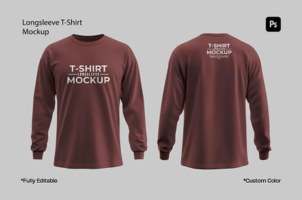 Longsleeve T-Shirt Mockup, a Shirt Mockup by sweetmaroon.studio