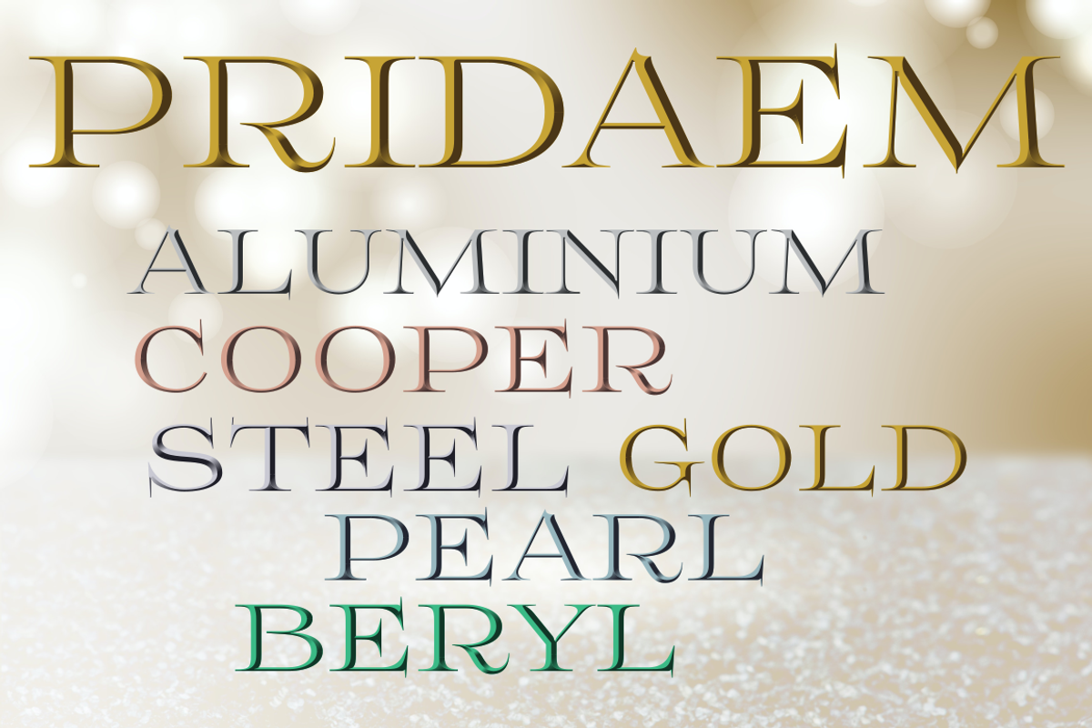 Color font PridaEm, a Serif Font by glukfonts (Photo 2 of 7)