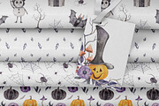 Spooky Halloween watercolor clipart, a Seasonal Illustration by Daryartsy (Thumbnail 8 of 10)