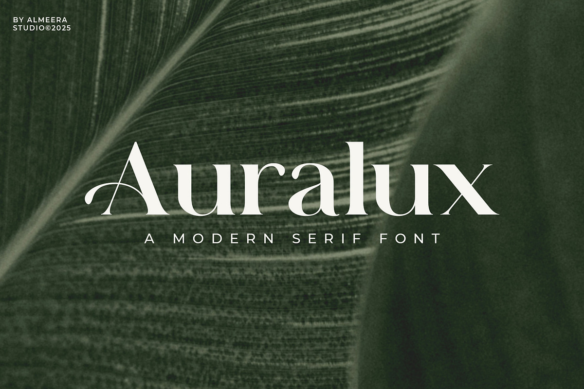 Auralux - Modern Serif Font, a Serif Font by Almeera Std (Photo 1 of 5)