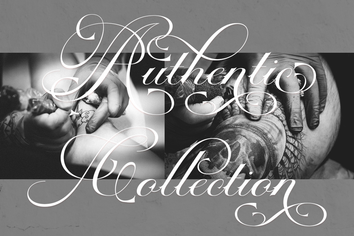 Cardilan | Tattoo Font, a Script Font by Romiecreative (Photo 2 of 8)