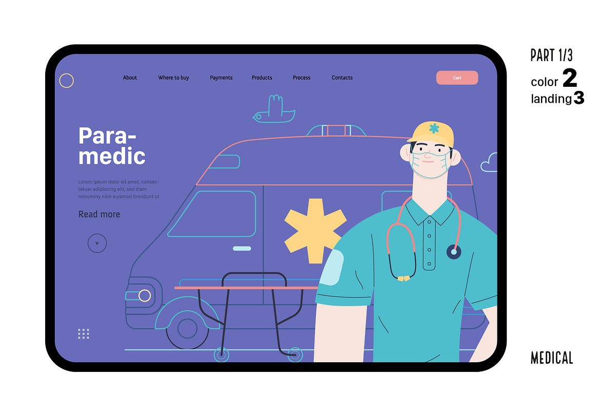 Medical, Part 1, colors 2&4, a Templates & Theme by Grivina's shop (Photo 8 of 21)