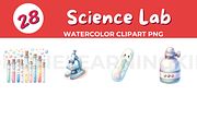 Science Lab Equipment Clip Art, a Technology Illustration by John_Walker (Thumbnail 1 of 3)