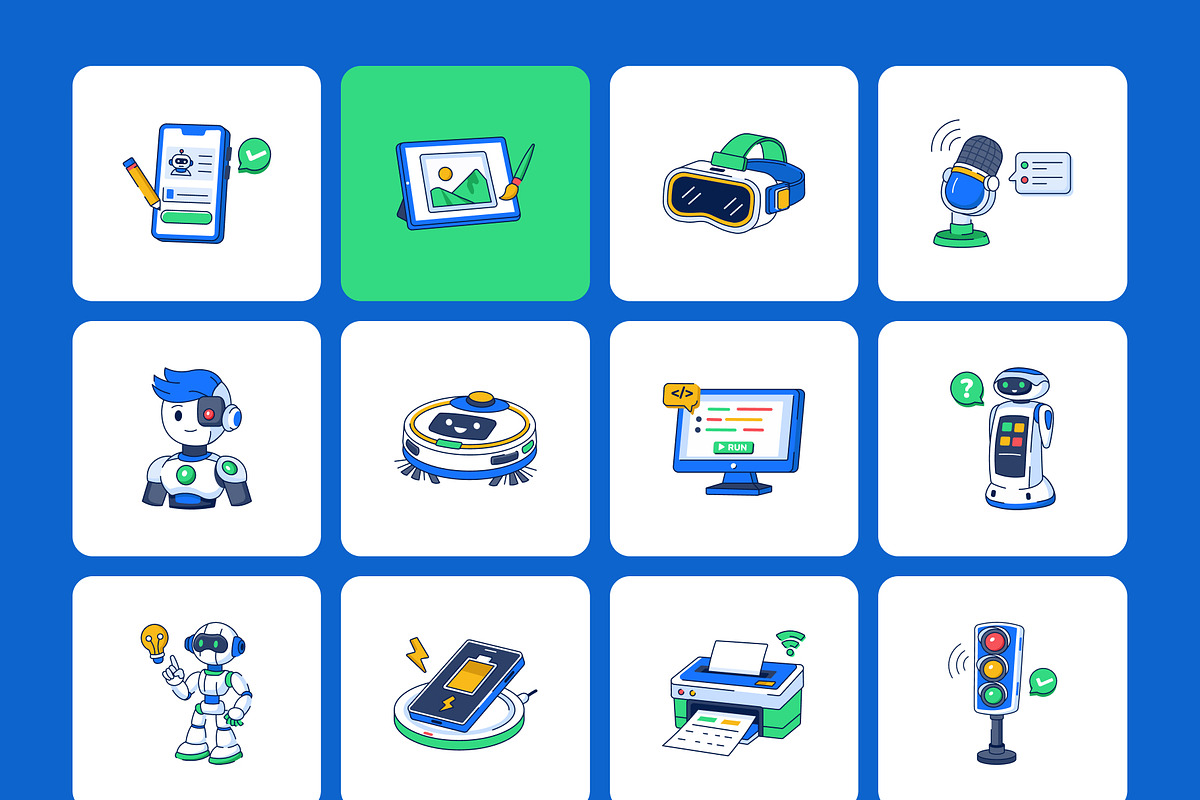 Technology Flat Icons, a Duotone Icon by Brickclay (Photo 10 of 11)