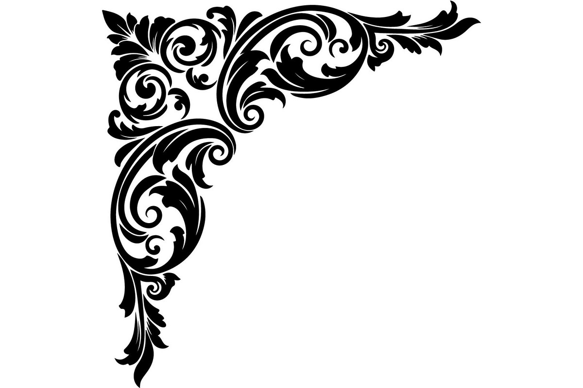 Premium Swirl Leaf Corner Frame, a Decorative Illustration by Creativeshirt (Photo 16 of 20)