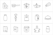 Kitchen & Cooking Icons, an Outline Icon by NatalieArtShop (Thumbnail 5 of 16)