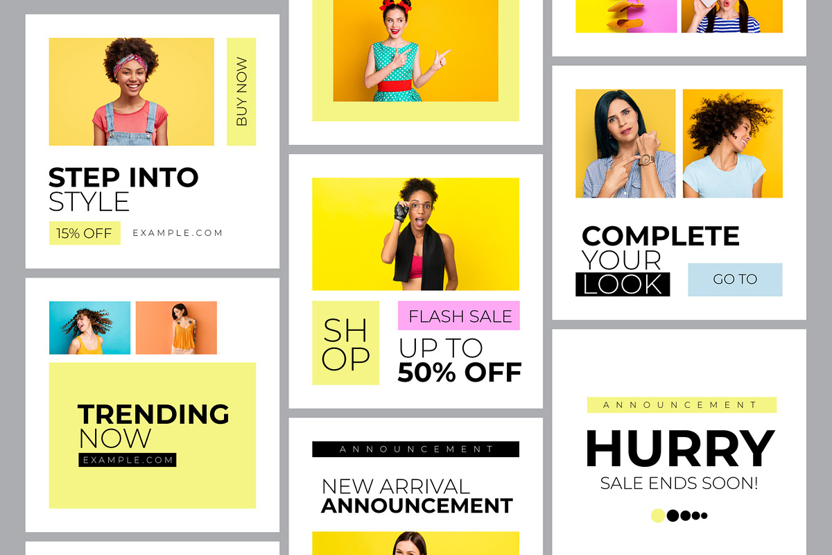 Fashion Social Media Post Template, an UI Kit Template by ContestDesign (Photo 1 of 6)