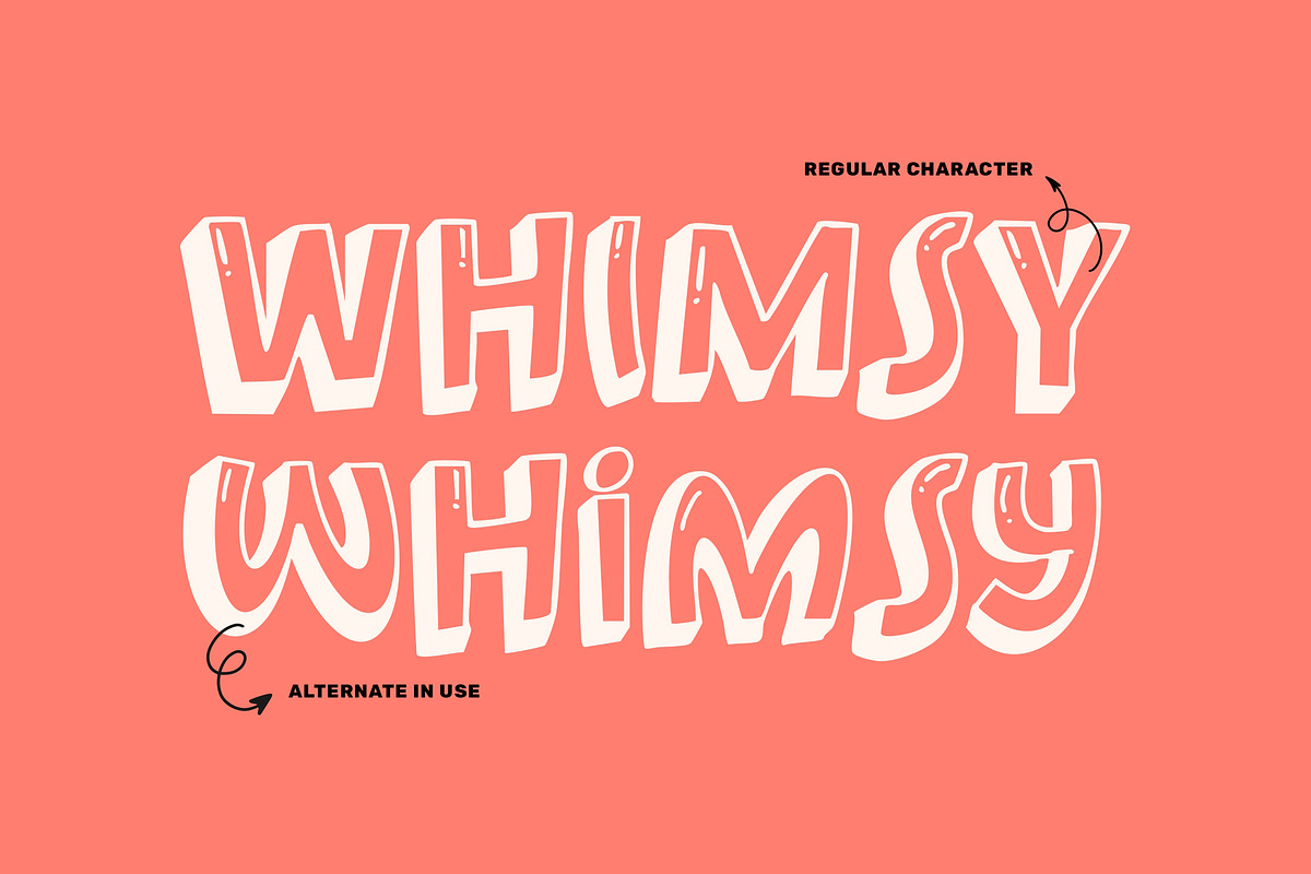 Gummy Twist - 3D Playful Kids Font, a Handwritten Font by Imoodev (Photo 4 of 5)