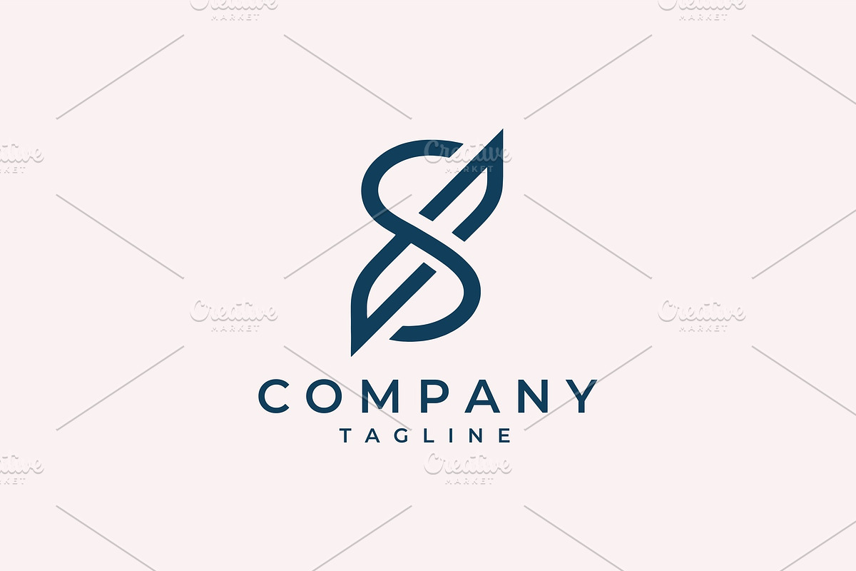 S letter infinite line vector logo, a Branding & Logo Template by Vectorium Studio (Photo 1 of 2)