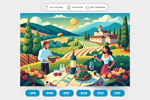 A romantic wine tasting tour through