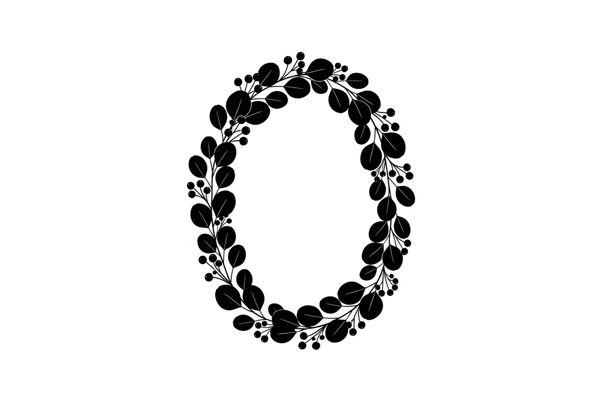 Floral Oval Wreath SVG Bundle, an Illustration by yasushie (Photo 5 of 31)