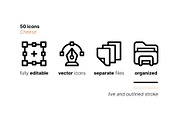 50 Cheese Icons, an Outline Icon by Side Project (Thumbnail 4 of 8)