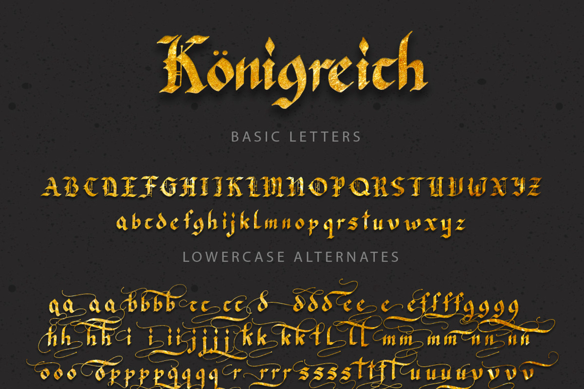 Königreich Font, a Blackletter Font by Red Ink (Photo 12 of 14)