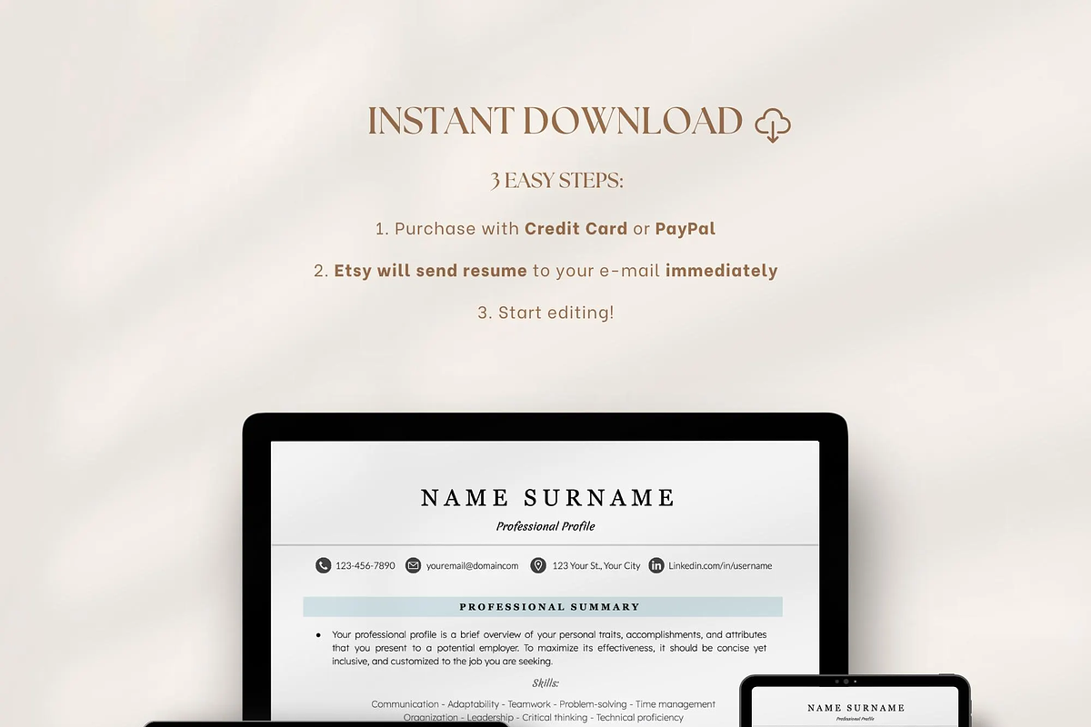 Academic Resume Template, a Resume Template by OkiDocs Resume Templates (Photo 9 of 11)
