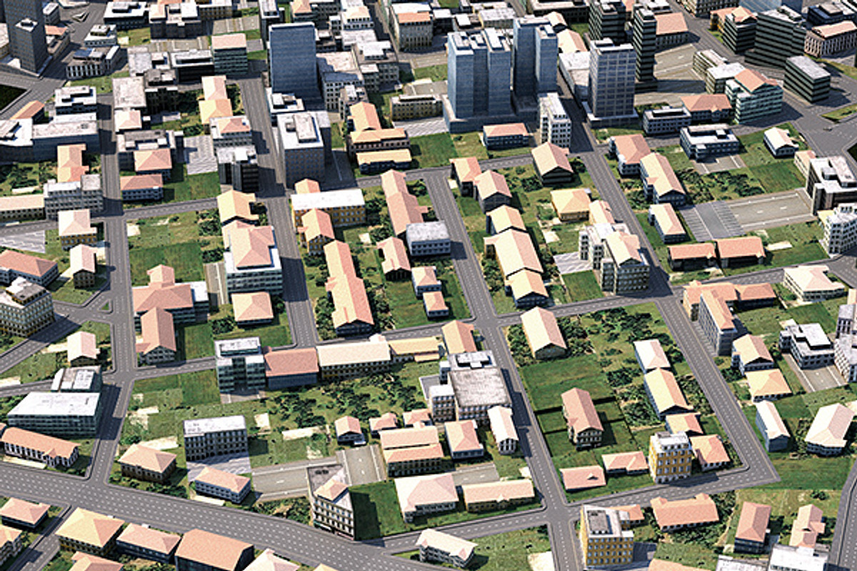 Huge LowPoly City Textured, an Architecture 3D Model by VisualCG (Photo 5 of 6)
