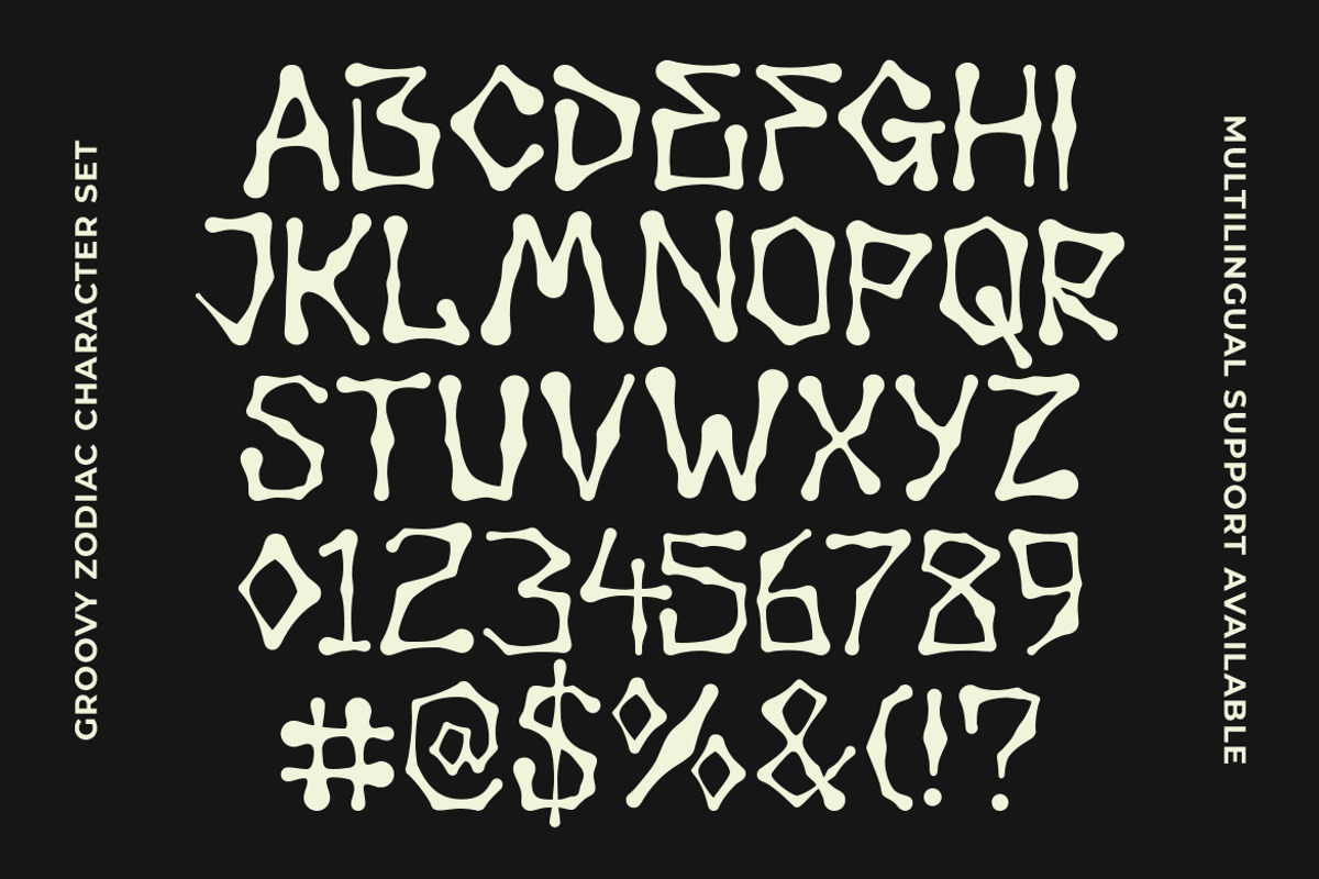 GF Zodiac - Display Font, a Font by GroovyFontCo (Photo 6 of 7)
