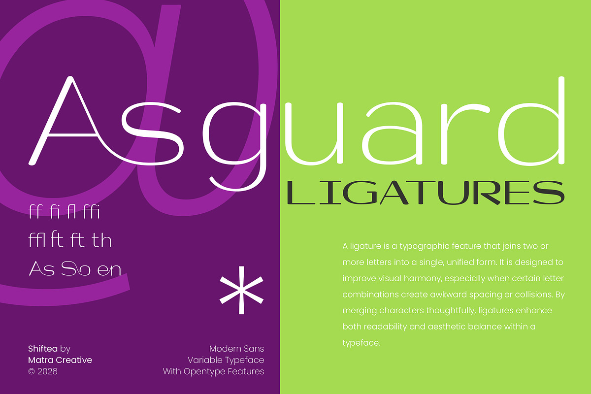 Shiftea, a Font by Matra Creative (Photo 12 of 15)