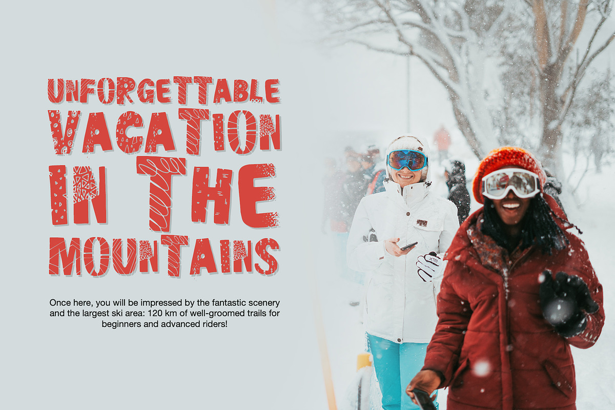 Winter Delight Christmas font, a Handwritten Font by supfonts (Photo 5 of 9)