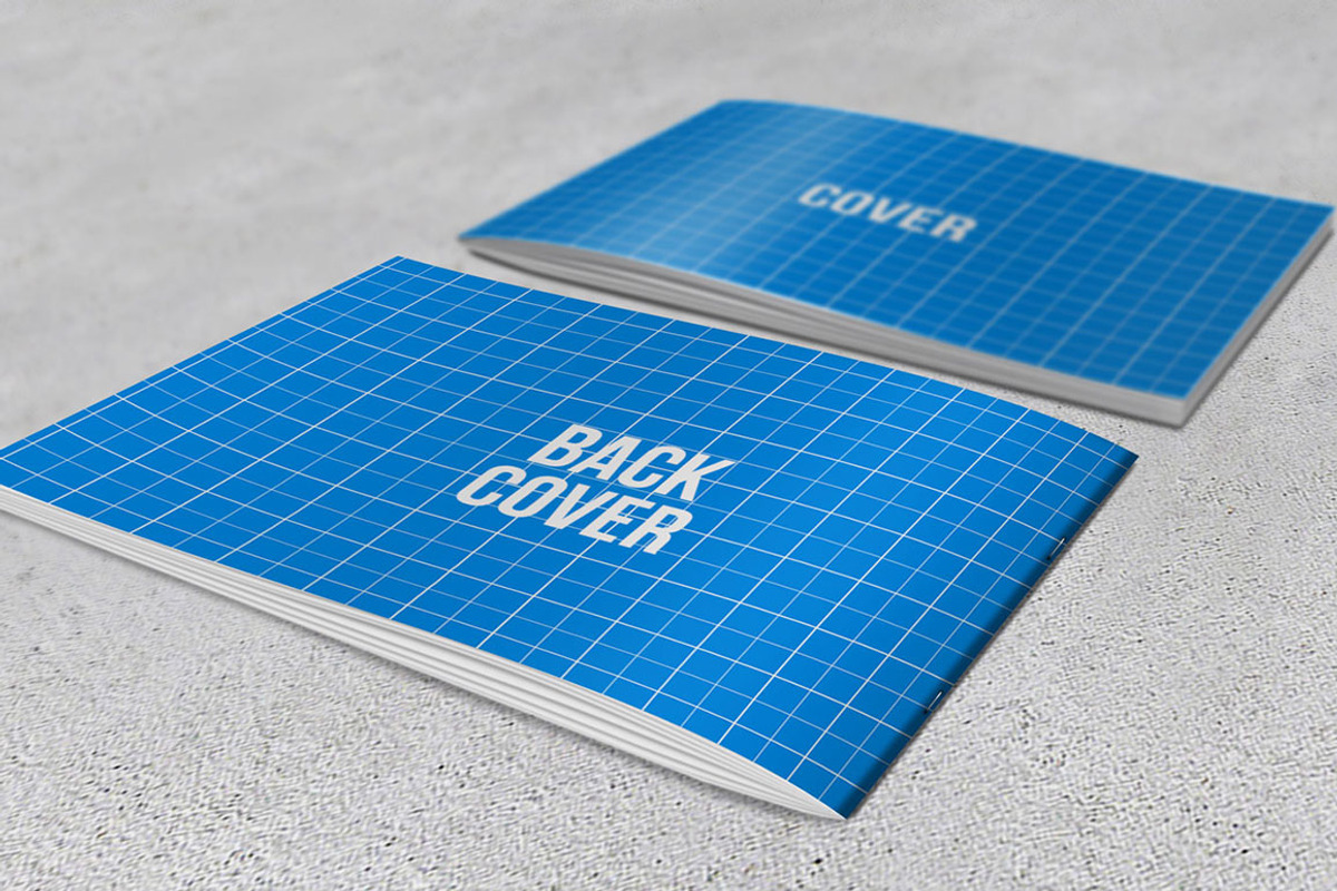 A4 Horizontal Brochure Mockups, a Print Template by Kongkow (Photo 3 of 7)