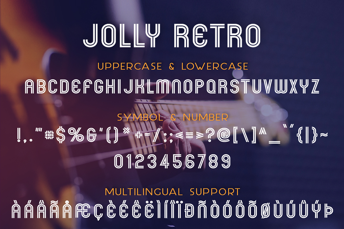 Jolly Retro – A Retro Style Font, a Font by GlitzyGrapix (Photo 7 of 7)