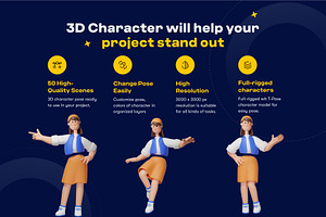 Women 3D Character Poses