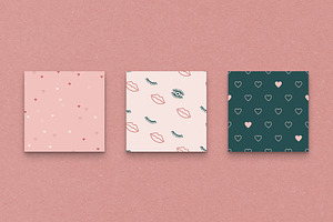 Valentine's Day Seamless Patterns